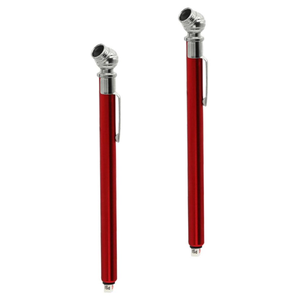 Mechanical Tire Pressure Gauge Pencil Style 2Pack For Cars And Bicycles Portable Accurate Durable Construction 9382693650009