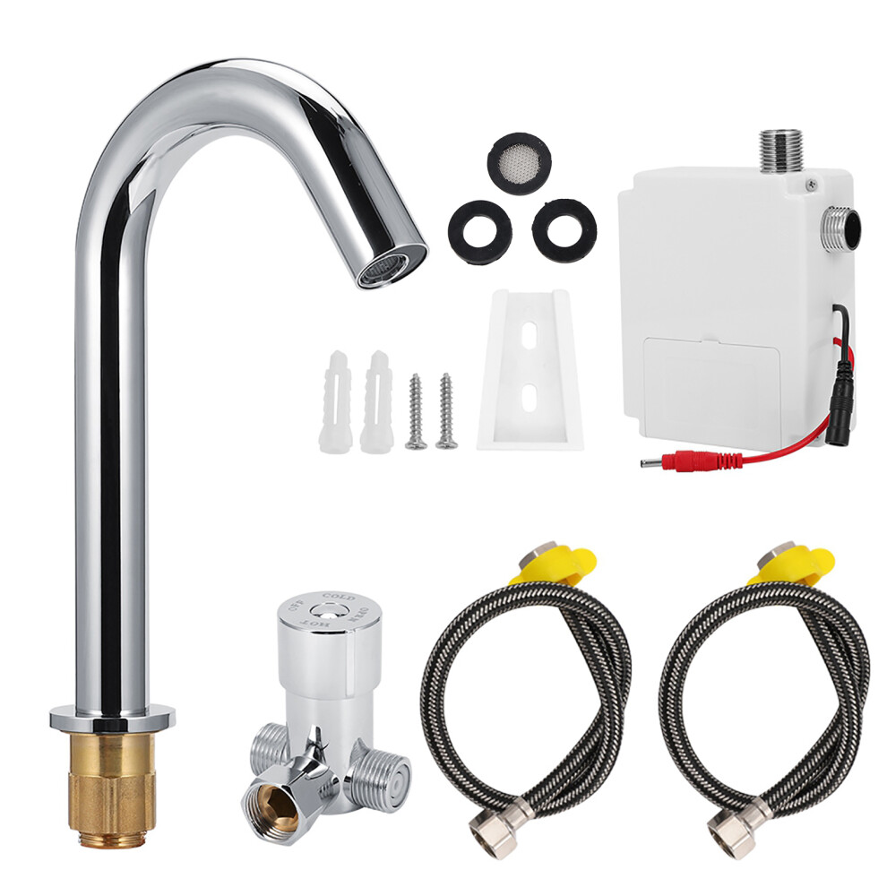 Hygienic Bathroom Faucet, Infrared Induction Technology Offers Safe Water Delivery, Ideal For High-Traffic Areas 9148971533347