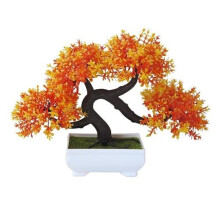 Realistic Artificial Bonsai Tree, Potted Plant for Indoor Decor, Low-Maintenance Beauty with Natural Texture, Versatile and Charming Home Decoration f