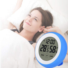 Weerstation tester, draagbare digitale thermometer en hygrometer voor binnen- en buitenmetingen, eenvoudige installatie, touchscreenknop, magnetische