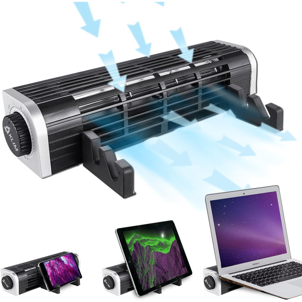 Notebook Bracket With Powerful Turbo Charged Heat Dissipation, Turbine Laptop Radiator For Laptops And Tablets (Non-Slip Baffles, Adjustable Height) 9128293683296