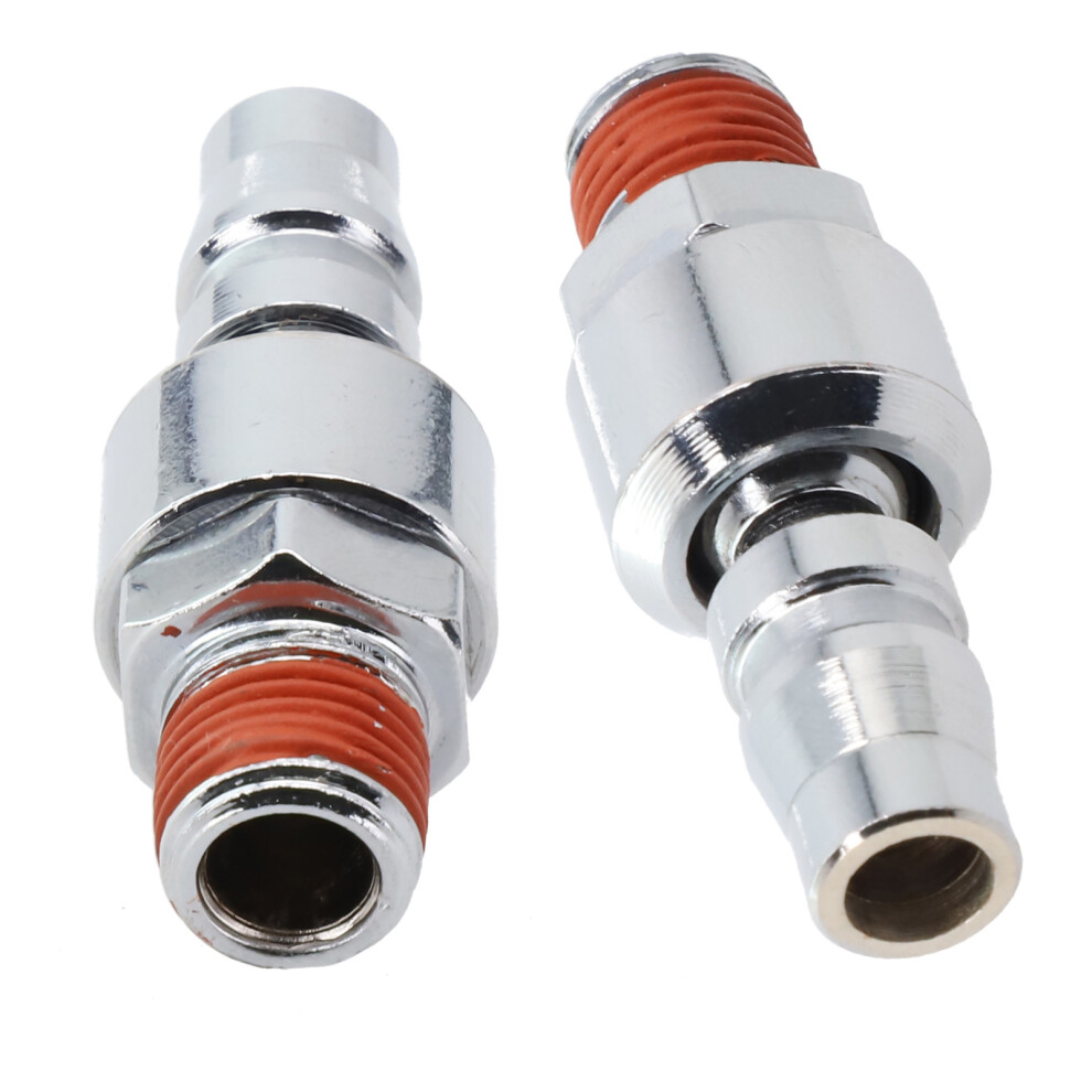 2Pcs Quick Connector Pneumatic Quick Joint 20Pm Air Compressor For 360 Degree Rotary 1/4Inch Male Industrial Air Connector 6935161494068