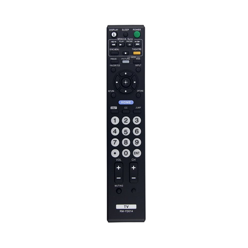 Replace Rm-Yd014 Remote Control For Tv Kdl-32Xbr4 Kdl-40D3000 Kdl-40V3000 4712120813069