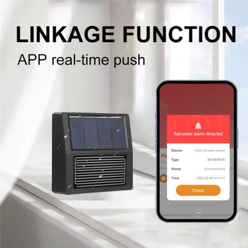 Tuya Zigbee Solar Regensensor Draadloze App Bediening Real- Regendetectie 2