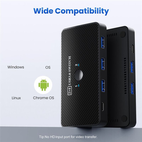 SA06 USB3.0 Splitter 2 Computers Gedeelde Adapter Printer 2 in 4 Uit Gedeelde HUB 2