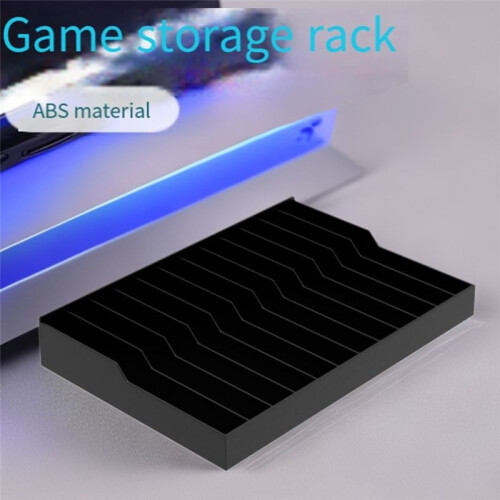 For PS4/PS5 Cassette Box Storage Rack Disc Box Disc Rack for PS4/ Desktop Storage Rack Game Disc Accessories White