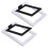 2PCS Desktop Speaker Stand Audio Bracket Tabletop Shock Absorption Holder Speaker Bracket for Computer Speakers 1