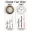 DCF77 24mm Radio-Controlled Clock Movement - Silent with Hand Replacement Black - Wall Clock Replacement 7
