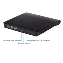 Grabadora de DVD/RW Externa USB 3.0 de Alta Velocidad, Grabadora de CD, Unidad Óptica Portátil Delgada