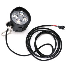 E-Bike Horn Light 12W Electric Bicycle 4 LED Headlight Waterproof 2 in 1 Horn and Light Bicycle Flashlight