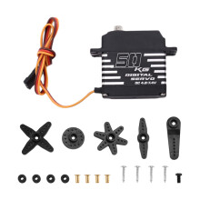 RXAZ Brushless Servo Aluminum Alloy Case Waterproof Digital Metal Gear Servo for RC Car Truck Crawler Boat Robot DIY 50KG