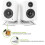 2PCS Desktop Speaker Stand Audio Bracket Tabletop Shock Absorption Holder Speaker Bracket for Computer Speakers 3