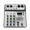 Professional D-04 4 Channel 256DSP Audio Mixer USB Studio  DJ Console Mixer 7