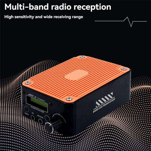 USDR USDX+ V2 8 Bands SDR Transceiver All Mode  SSB QRP Transceiver with LCD Screen Speaker EU Plug 2
