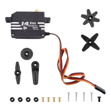 RXAZ Brushless Servo Aluminum Alloy Case Waterproof Digital Metal Gear Servo for RC Car Truck Crawler Boat Robot DIY 14KG