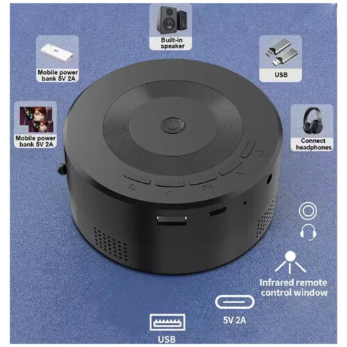 -Sized Home Projector for Mobile Phones Capable of Simultaneous Projection  the Same Screen White 1