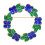 Broche de Natal com Coroa de Esmalte para Mulheres, Broche de Suéter Elegante e Requintado, Azul 1