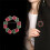 Emaille-Kranz-Weihnachtsbrosche für Damen, Elegante, Exquisite Pullover-Brosche, Rot 4