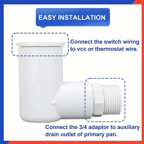 2PCS AC Float  for HVAC Drain Pan Condensate Outlet, SS2 Float  Detects Clogged AC Condensate Drain 1