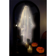 Halloween Hologram Mirror with LED Lights, Hologram Decor for Indoor, Bedroom, Kitchen, Fireplace