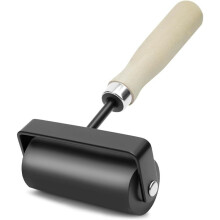 Rolos Brayer para Artesanato, Rolo Brayer para Impressão, Rolo de Cola de Borracha Durável com Cabo de Madeira para Tinta, Tinta, Ótimo A