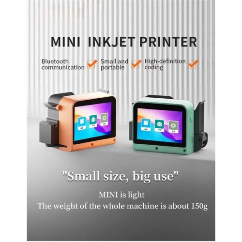 T1  Hand Held Expiry Date Portable Handheld Coding Machine Tij Thermal Inkjet Printer Bright Orange 1