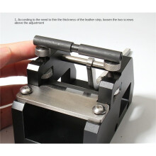 DIY Lederhandwerksgürtel, Verstellbares Schneide- und Ausdünnungswerkzeug, Manuelle Lederspalt- und Schälmaschine, Aluminium, Handgefertigt