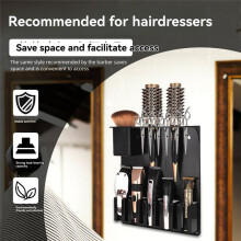Professional Wall Mount Barber Electric Clipper Holder Salon Beauty Organizer Hairdressing Styling Tools Storage Rack