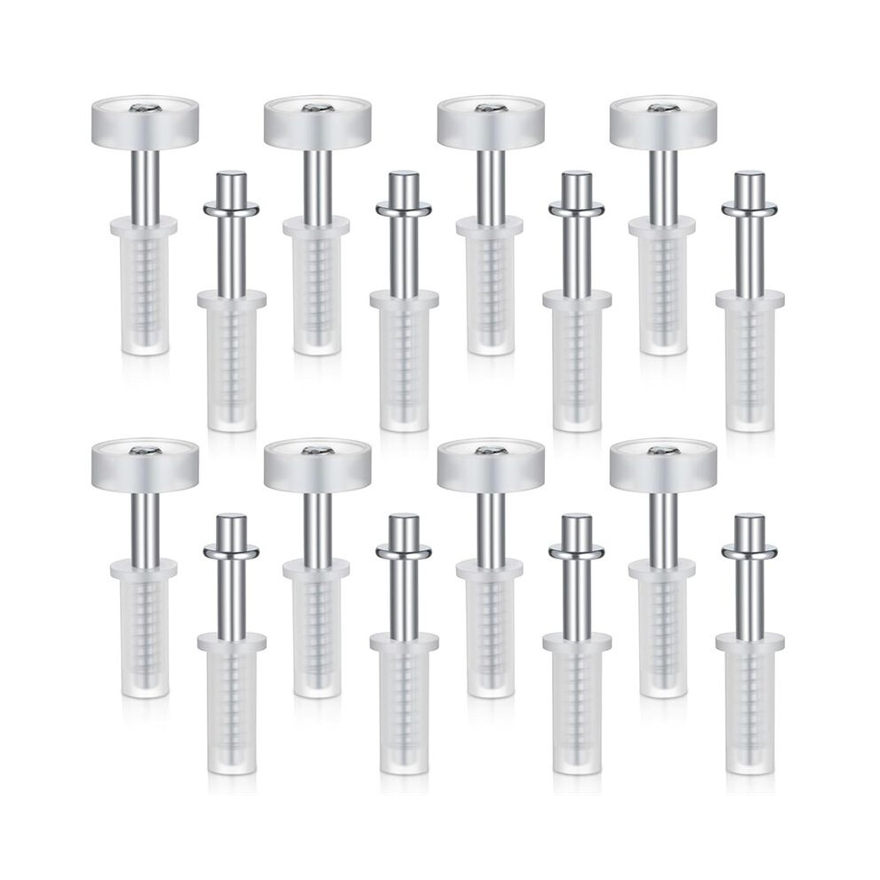 Bifold Closet Door Hardware, 16Pcs Bi-Fold Doors Top Roller Guide Wheel And Tops Pivot For Folding Accordion Shower Door 4711769370605