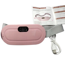 Massageador Abdominal Inteligente com Cinto Vibratório Aquecido Que Alivia o Desconforto Menstrual. Dispositivo de Aquecimento Vibratório Aquecido.