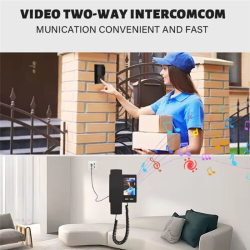 Infrared Night Vision Doorbell 3.5-Inch IPS Screen Dialogue Door Camera Full Viewing Angle Wireless Intercom 2