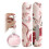 3Pcs Atomizer Perfume Bottles, Bottle Refillable Atomizer with Floral Butterfly Pattern, Portable Travel Container 3
