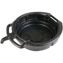Oil Pan Drain Pan Polyethylene 5.1x19.7x15.8 Inch With Handle Hidden Outlet Reusable Portable For Motorcycle And Car