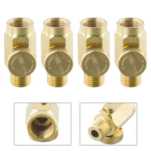 4 Stück 1/4 Zoll NPT Inline-Regler, massiver Messing-Komprimierter Warmwasserbereiter, Luftdruckventil, Ersatz für Luftwerkzeuge, Zubehör
