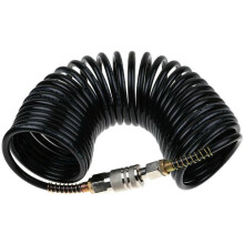 US Plug Heavy Duty 25 FT PE pneumatisk adapter US type hurtigkobling Oppblåsingsspiral Luftslange Kompressor Nflating Coil