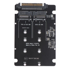 SATA M.2 SSD:stä 2,5" SATA NVMe M.2 NGFF SSD:stä SFF-8639 -sovitinmuuntimeen