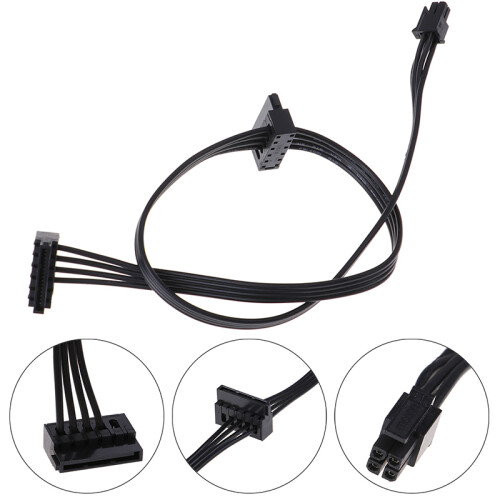 Καλώδιο Hot 45CM MINI 4 Pin Turn 2 SATA Τροφοδοτικό για διεπαφή κύριας πλακ 1