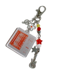Kleurrijke sleutelhangeraccessoire, sleutelversiering voor-Rood