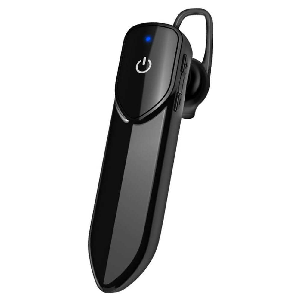 V19 Wireless Bluetooth Headset Inear Stereo Earplug Oneear Universal Super Long Standby Black 9382693652713