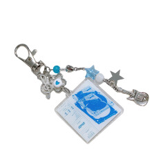 Fashionable Keychain Offering Diverse Color Options Bag-Blue