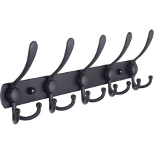Wall Mounted Coat Rack with Non-Slipping Towel Hanger, Designed for Wide Applications in Entryway, Mudroom, Bedroom, Closet, Kitchen, Bathroom (Antiqu