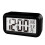 LCD Alarm Clock with Smart Digital Display, White Soft Background Lights Wide Viewing Angle Electronic Timepiece, Snooze Function Ultra-Quiet Scanning 1