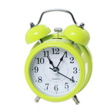 Loud Alarm Clock with Built-in Backlight, Metal Frame Easy to Read Clock Face, Vintage Design Battery Operated Alarm Clock with Silent Operation, Anal