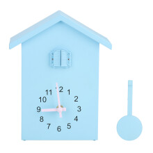 Cute and Lovely Cuckoo Clock, Modern Cuckoo Wall Clock with Pendulum and Hourly Bird Chime, Environmentally Friendly ABS Plastic Body, Clear Numerals