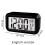LCD Alarm Clock with Smart Digital Display, White Soft Background Lights Wide Viewing Angle Electronic Timepiece, Snooze Function Ultra-Quiet Scanning 5
