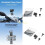 K32C Motorcycle Windshield Mounting Brackets For Action Cameras With 180Adjustable 1