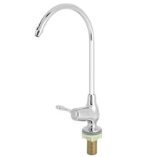 Torneira filtrante para sistemas de osmose reversa, com bico de cisne, em aço inoxidável durável e resistente à ferrugem, rotação de 360 graus,