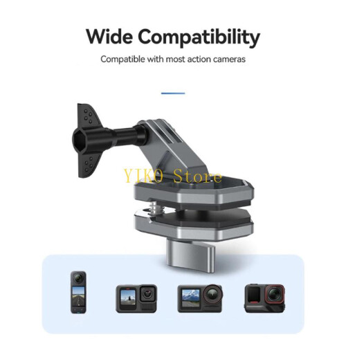 K32C Motorcycle Windshield Mounting Brackets For Action Cameras With 180Adjustable 2