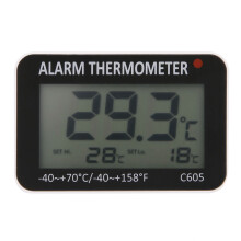 Freezer Digital Thermometer, Temperature Humidity Meter For Refrigerator Monitoring Equipment, Large Clear Display With Highest/Lowest Alarm Function