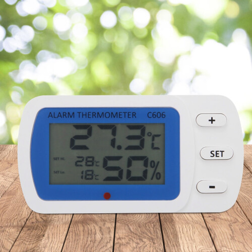 Digital Lcd Fridge Thermometer, Waterproof Refrigerator Thermometer With Customizable Maximum And Minimum Temperature Alarm Values 1